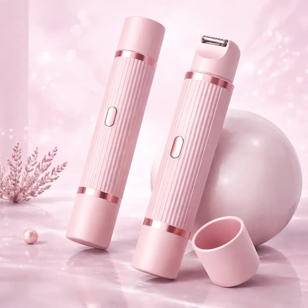 Depilador VelvetSkin + Pincel de limpeza - Indolor e anti beliscão - Frete nacional