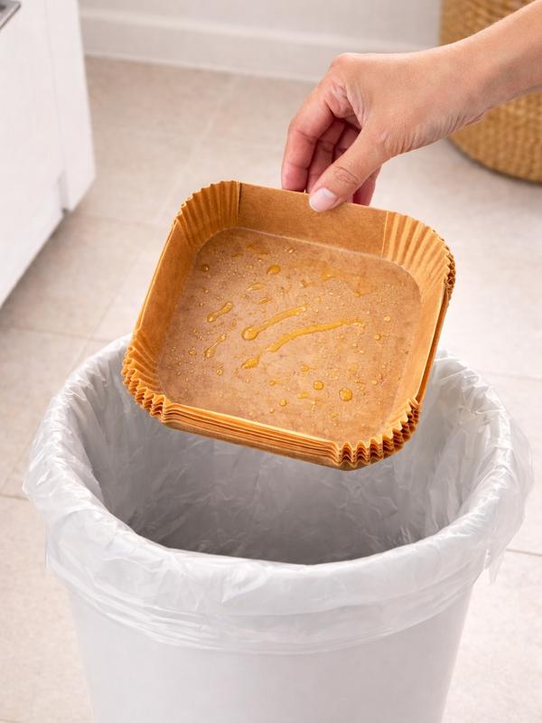 Kit Formas Descartáveis Antiaderentes para Airfryer Universal - 50 Unidades