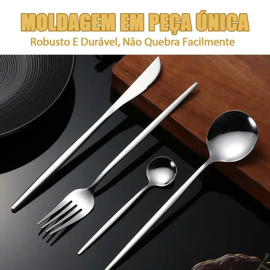 Kit de Talheres Slim Luxo - Envio nacional