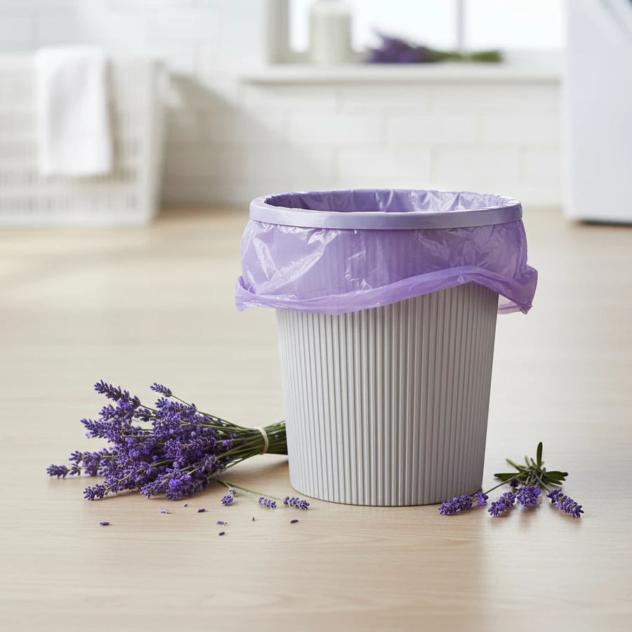 Sacos de Lixo Perfumados Lavanda — Para Pia e Banheiro