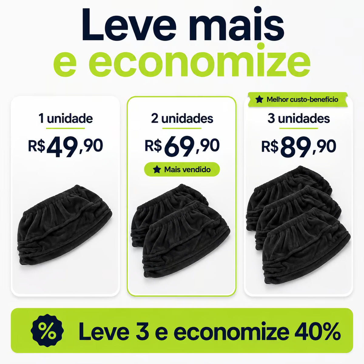 Capa de Vassoura em Microfibra Reutilizável – Pega Poeira, Cabelos e Pelos - Envio nacional (Cópia)