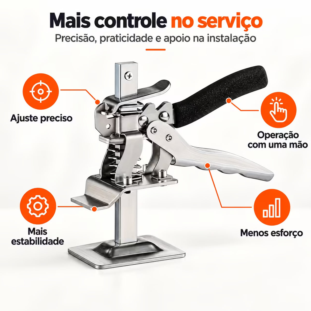 Elevador Manual Multifuncional – Ajuste de Portas, Móveis e Revestimentos - Envio nacional