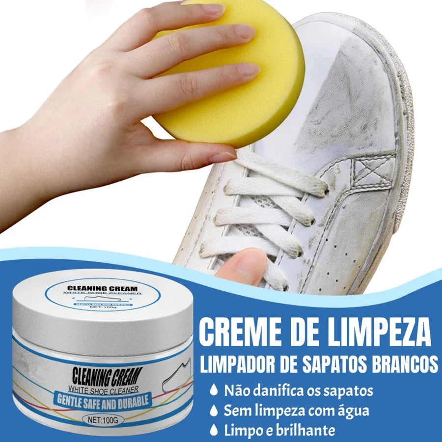 Creme de limpeza Cleaning Cream + Esponja de brinde (Estoque no Brasil + Frete Grátis)