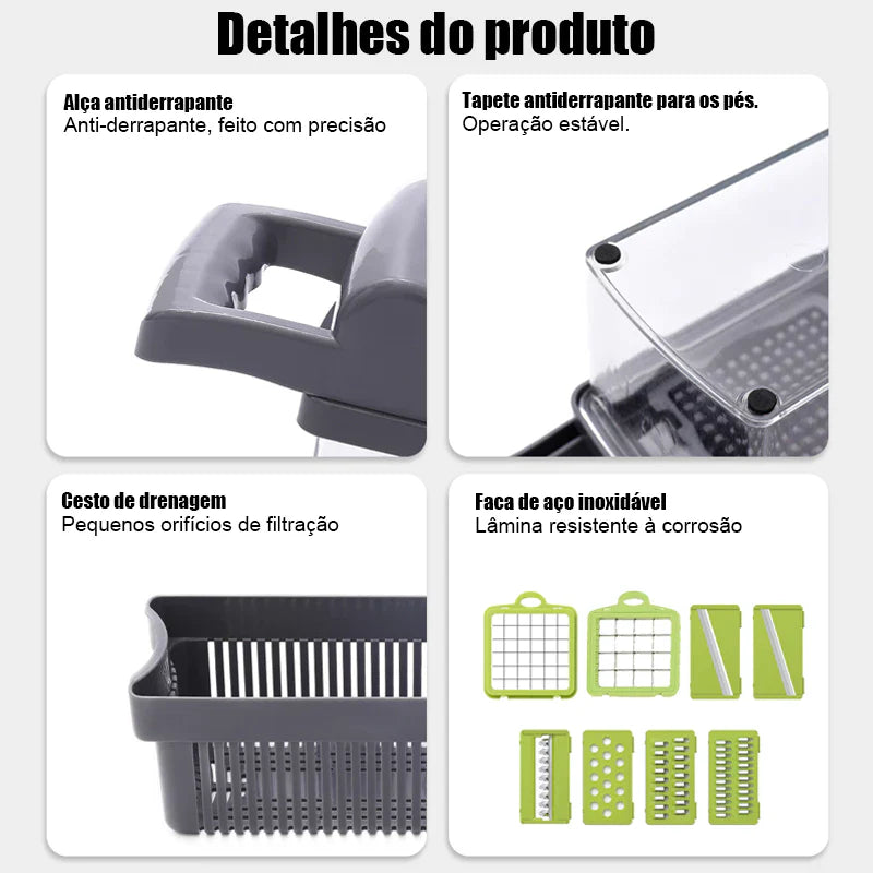Pratic Chef – Picador de Alimentos em Segundos - Envio nacional
