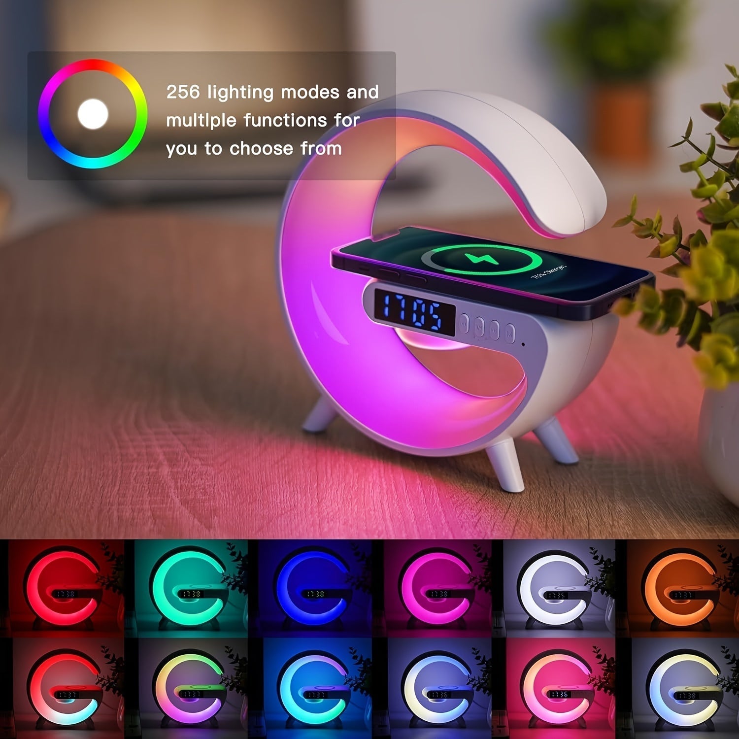 Luminária Despertadora Bluetooth