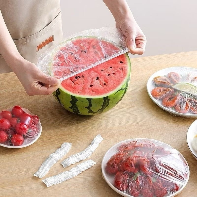 Kit de tampas plásticas descartáveis para alimentos - foto 1