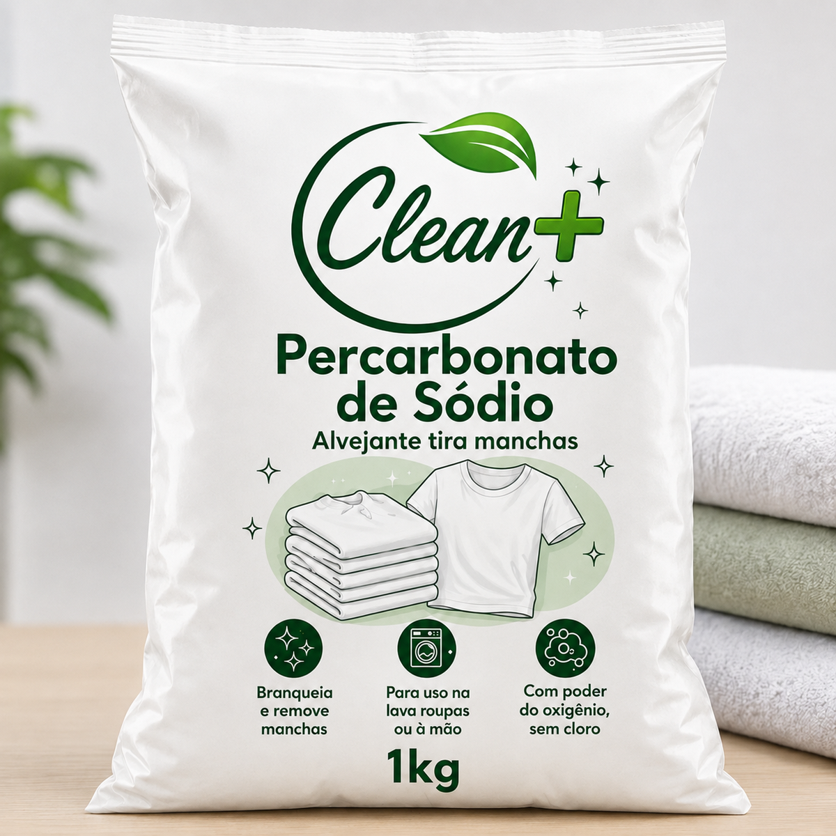 Percarbonato de Sódio Clean+ 1kg