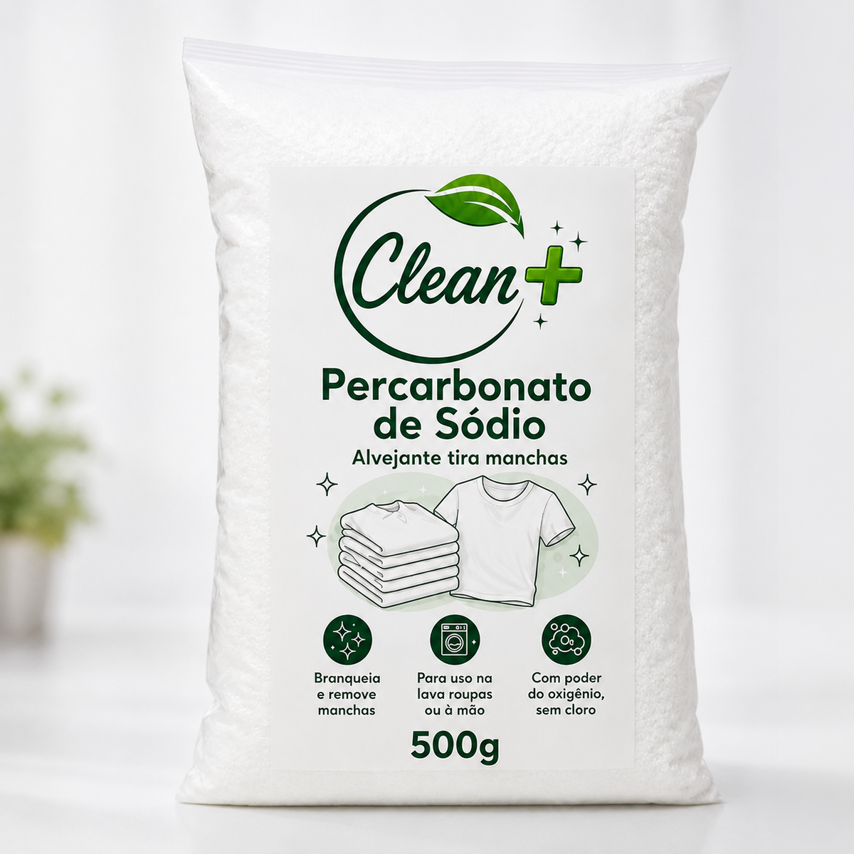 Percarbonato de Sódio Clean+ 500g