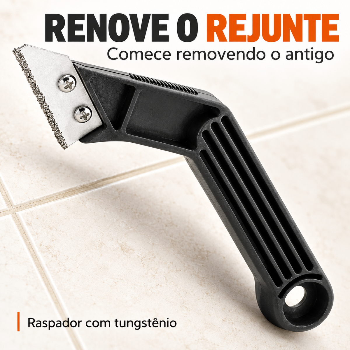 Raspador de Rejunte com Tungstênio: renove o rejunte começando pela remoção do antigo