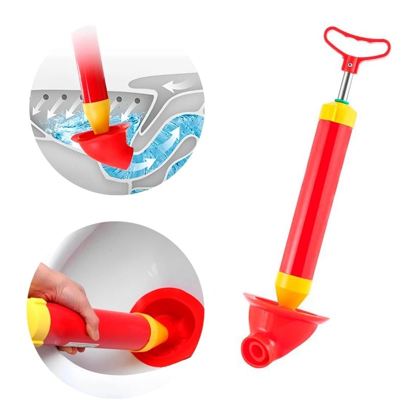Desentupidor de vaso sanitário com pressão