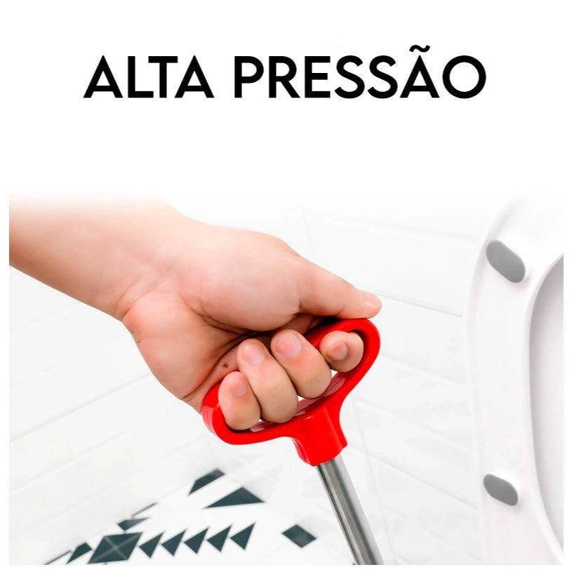 Desentupidor de vaso sanitário com pressão