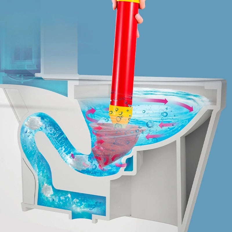 Desentupidor de vaso sanitário com pressão