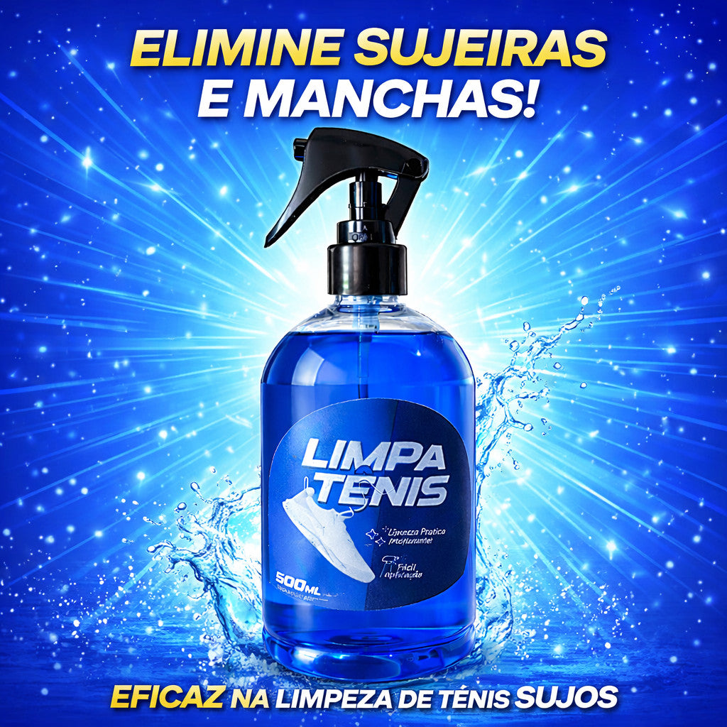 Spray Limpa Tênis Instantâneo — Sem Água, Sem Esforço