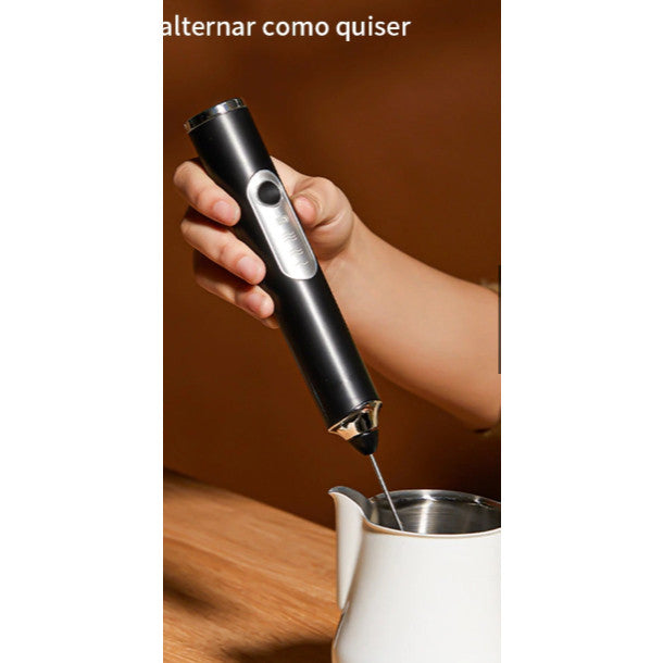 Mini Mixer Portátil Recarregável — Misturador de Bebidas e Espumador de Leite